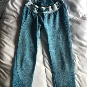 Gymshark flex crop leggings in teal